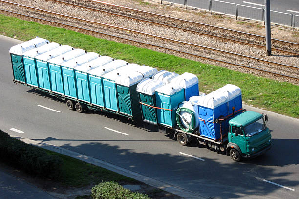 Porta potty delivery and setup in Renova, MS